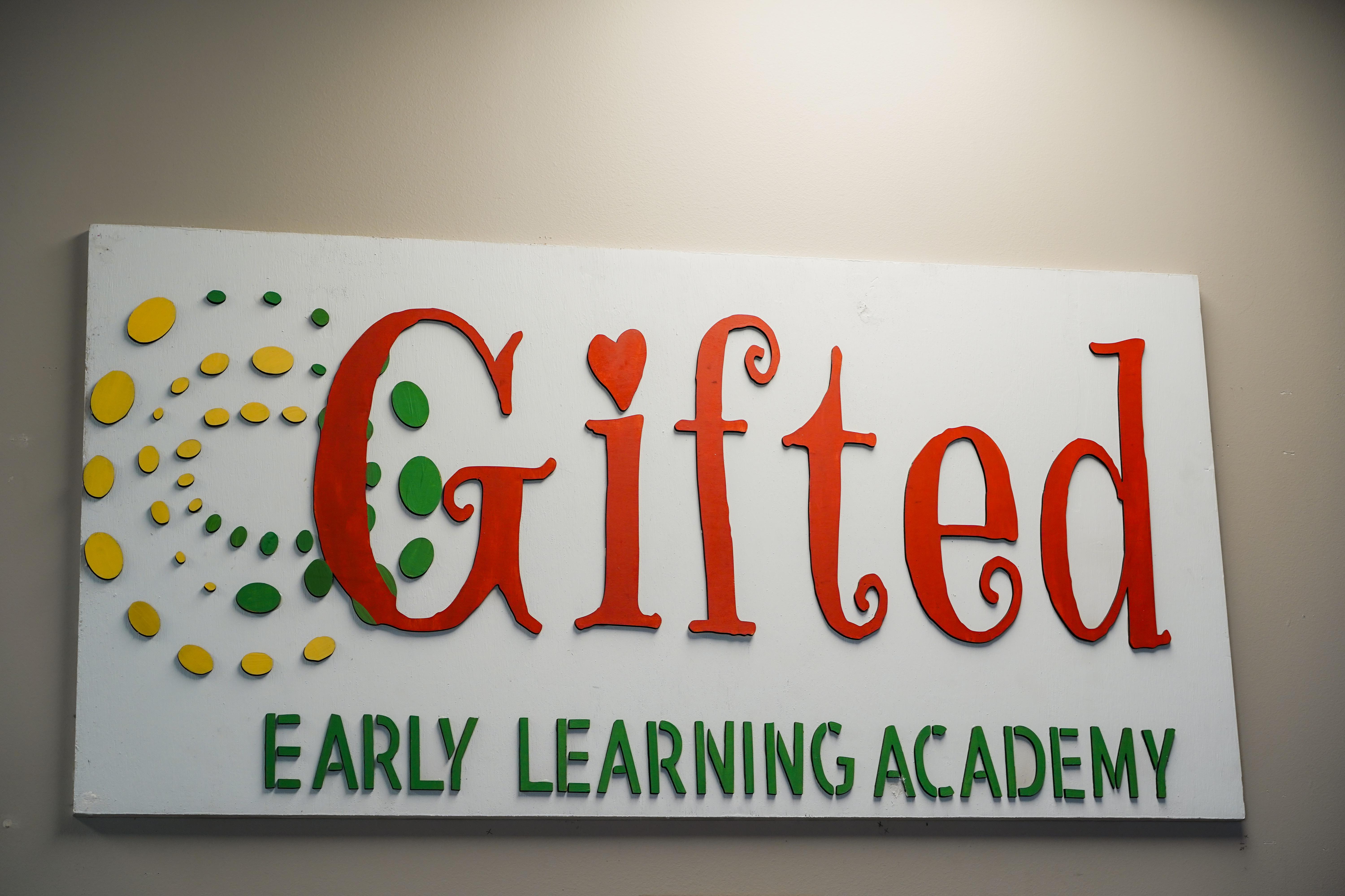 Gifted Early Learning Academy wall sign